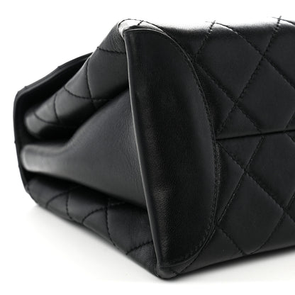 Chanel Lambskin Quilted Large Trendy Spirit Top Handle Bag Black 9 of 10