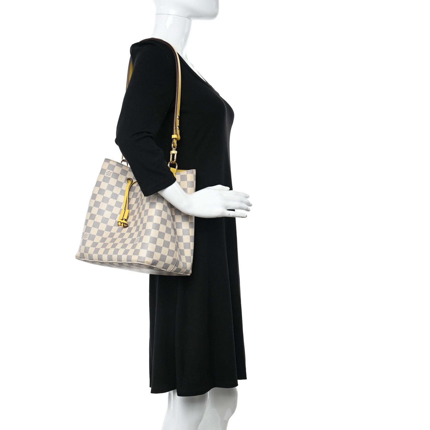 Louis Vuitton Damier Azur Neonoe MM Pineapple 2 of 10