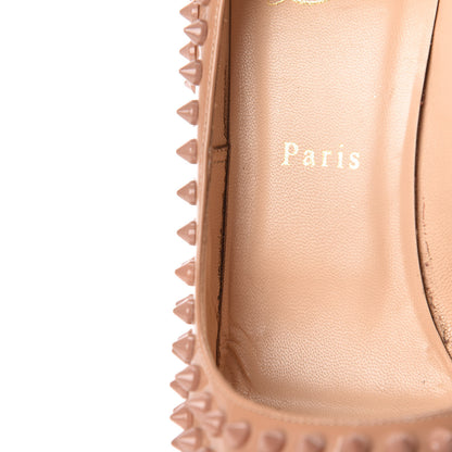 Christian Louboutin Patent Alti Spikes 140 Pumps 38 Nude 15 of 26