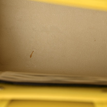 Givenchy Grained Calfskin Nano Horizon Satchel Yellow 12 of 13
