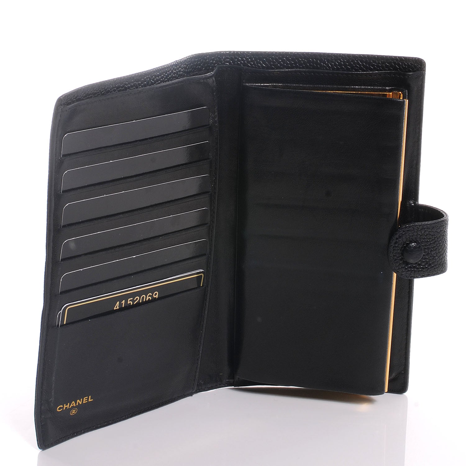 Chanel Caviar CC Wallet Clutch Black 6 of 9