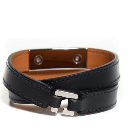 Hermes Chamonix Rivale Double Tour Bracelet S Black 3 of 8