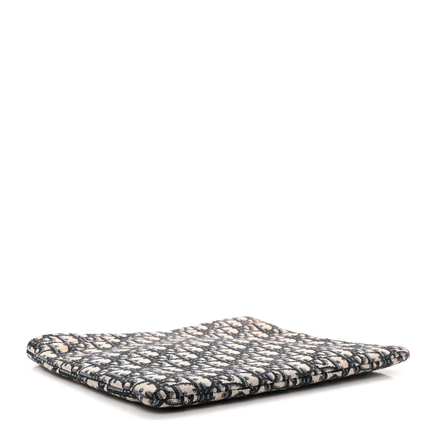 Oblique Zipped Pouch Clutch