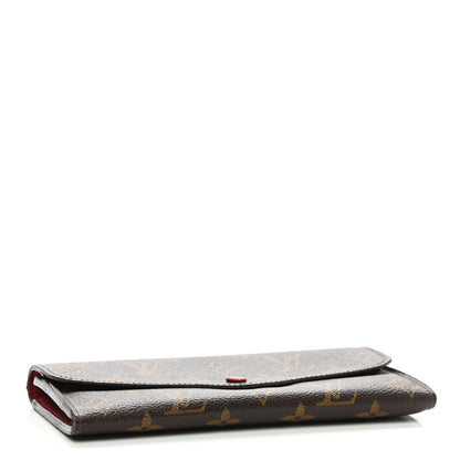 Louis Vuitton Monogram Emilie Wallet Red 4 of 10