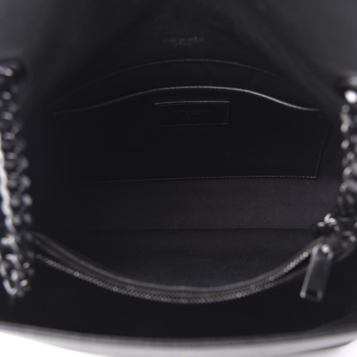 Grain De Poudre Medium West Hollywood Monogram Fold-Over Black