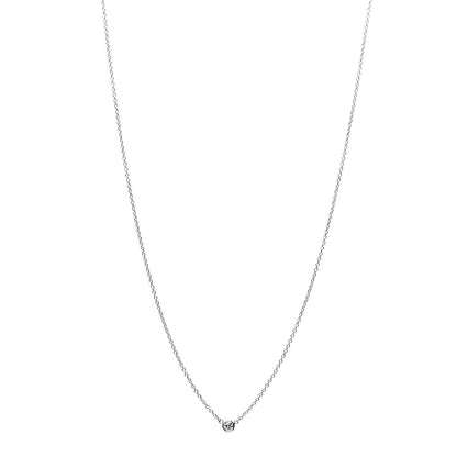 Tiffany Platinum Diamond .08ct Elsa Peretti Diamonds by the Yard Pendant Necklace 1 of 9