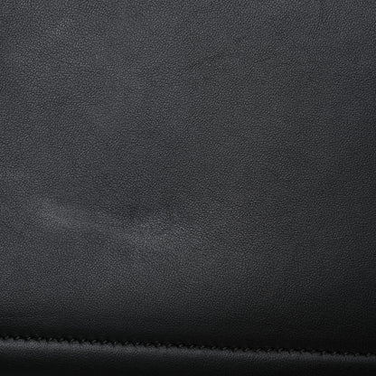 Burberry Smooth Bonded Calfskin Large Saddle Tote Black 10 of 13