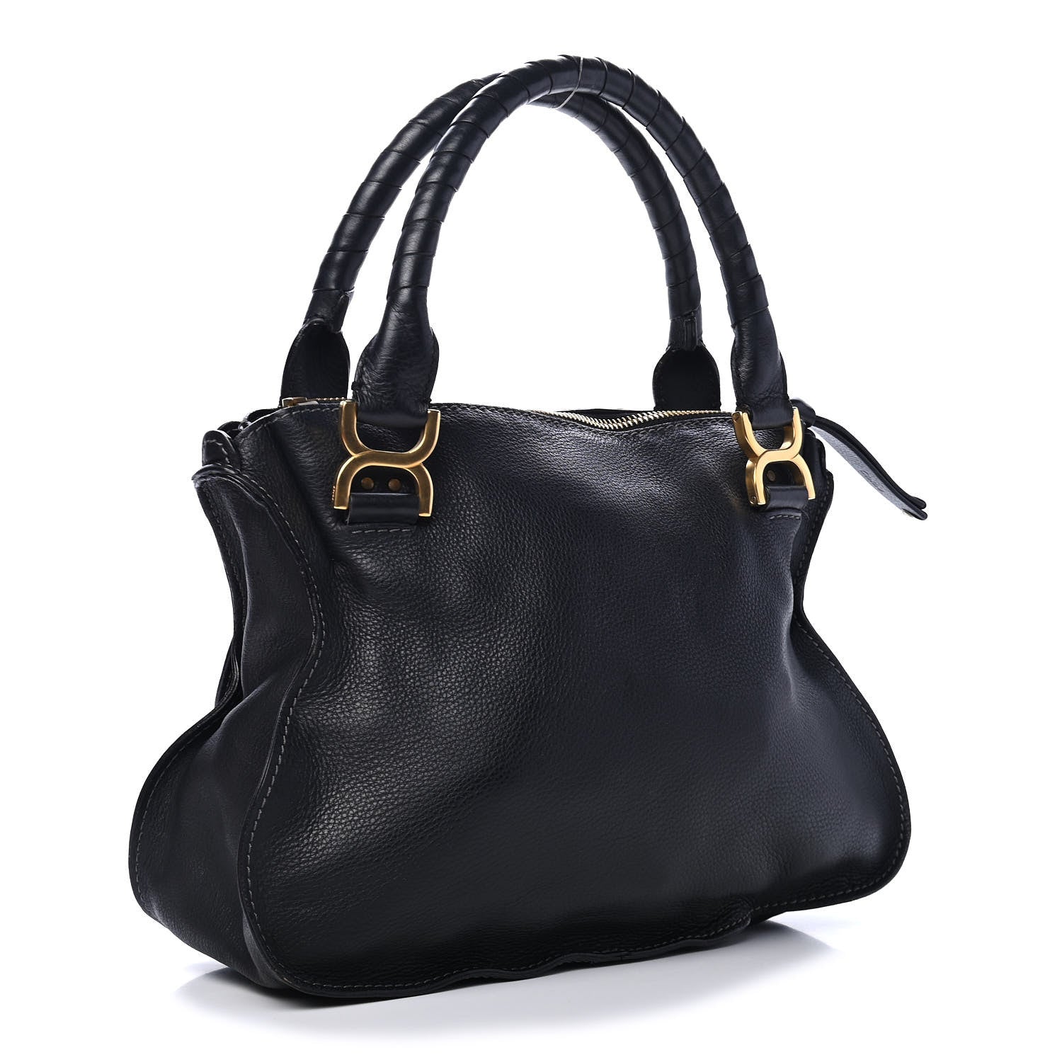 Chloe Calfskin Medium Marcie Satchel Black 2 of 6