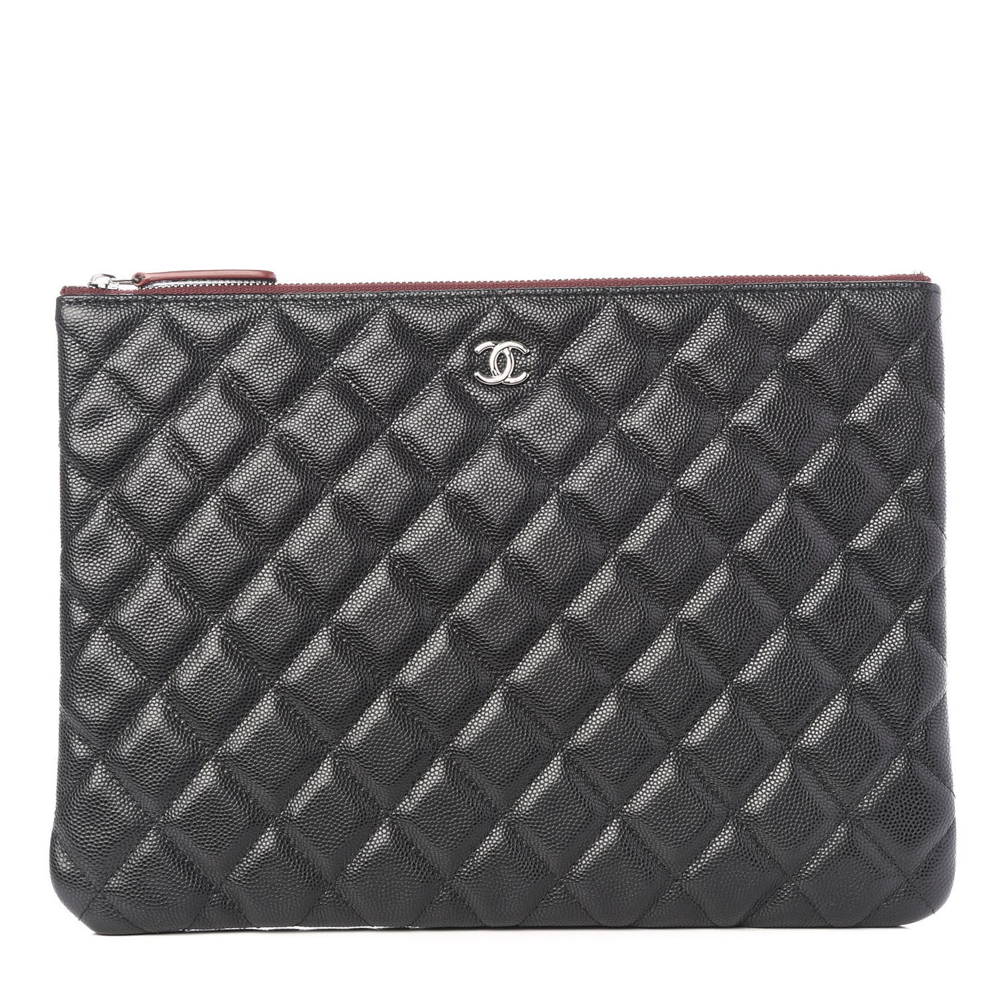 Caviar Quilted Medium Cosmetic Case Black
