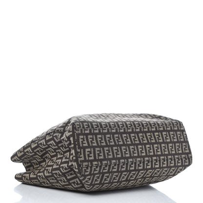 Fendi Zucchino Vitello Shoulder Tote Testa di Moro Beige 4 of 9