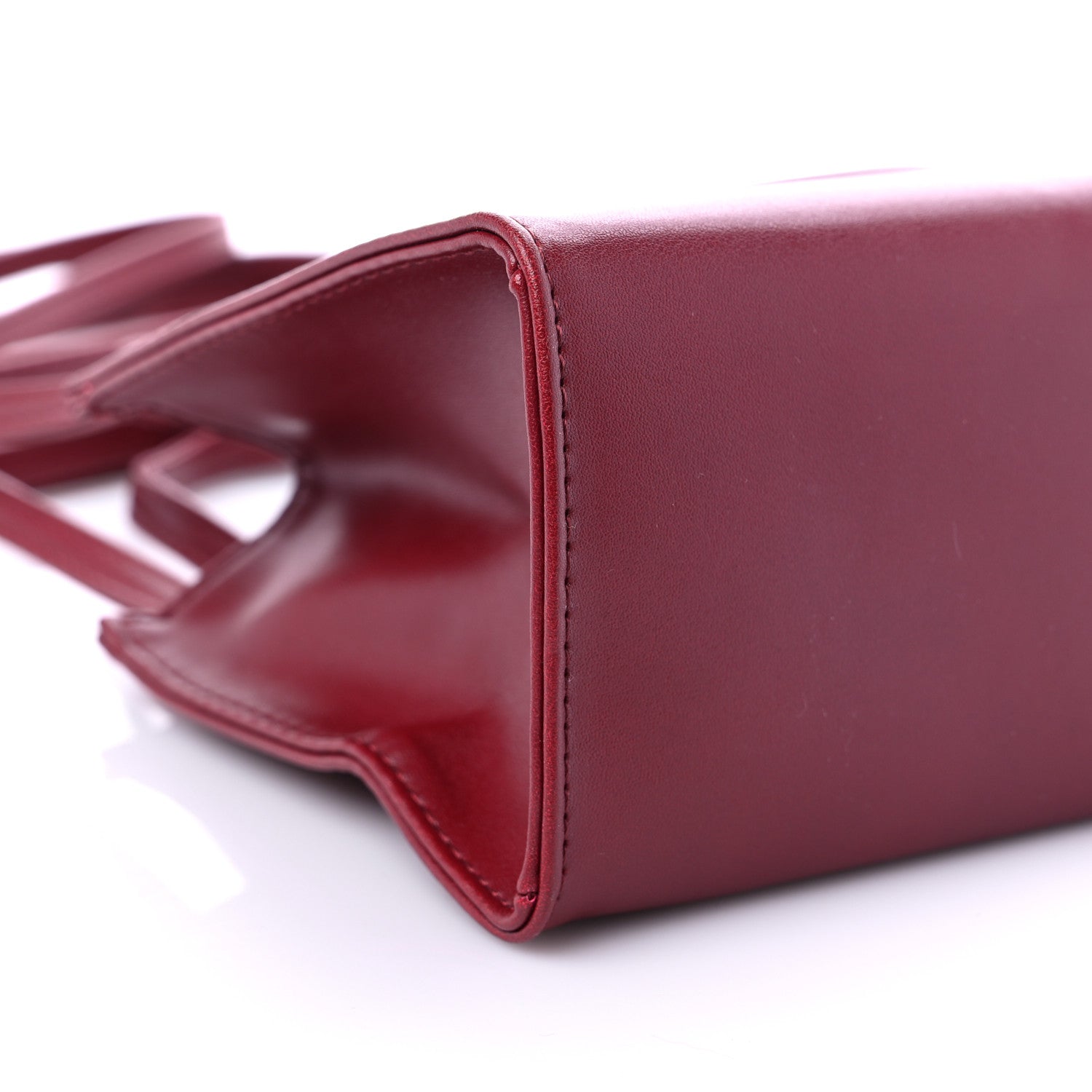 Telfar Vegan Leather Small Shopping Bag Oxblood 7 of 8