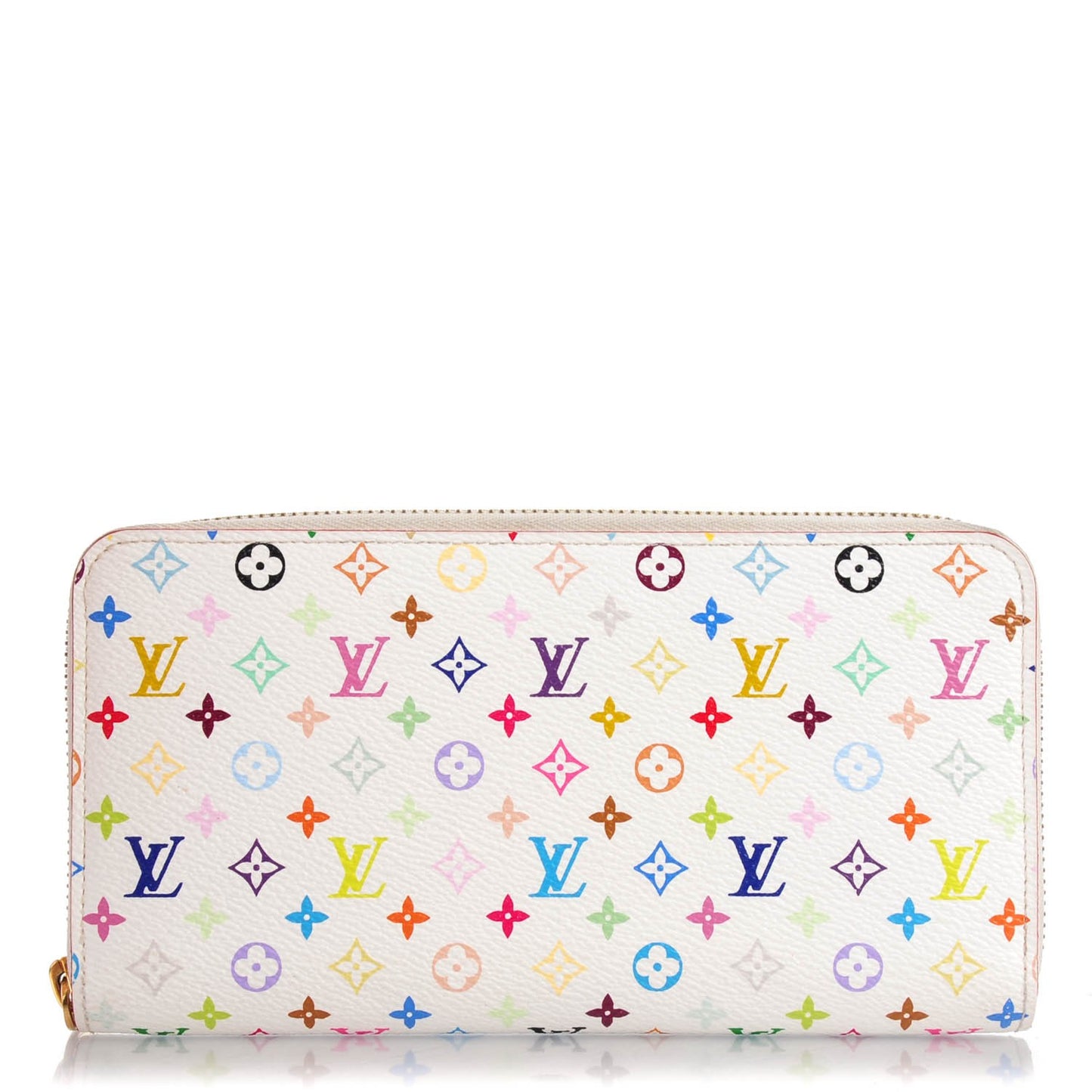 Monogram Multicolor Zippy Wallet White Litchi