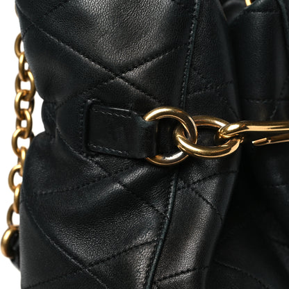 Saint Laurent Lambskin Quilted Le Maillon Bucket Bag Black 13 of 13