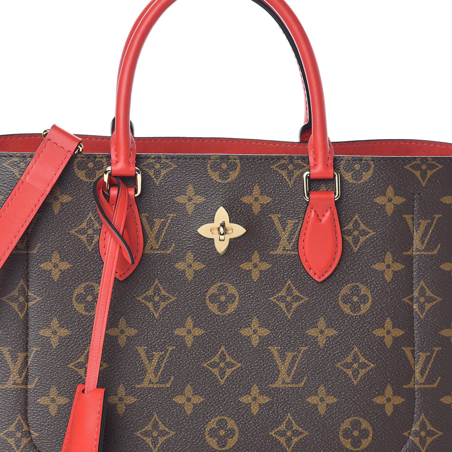 Louis Vuitton Monogram Flower Tote Coquelicot 7 of 9