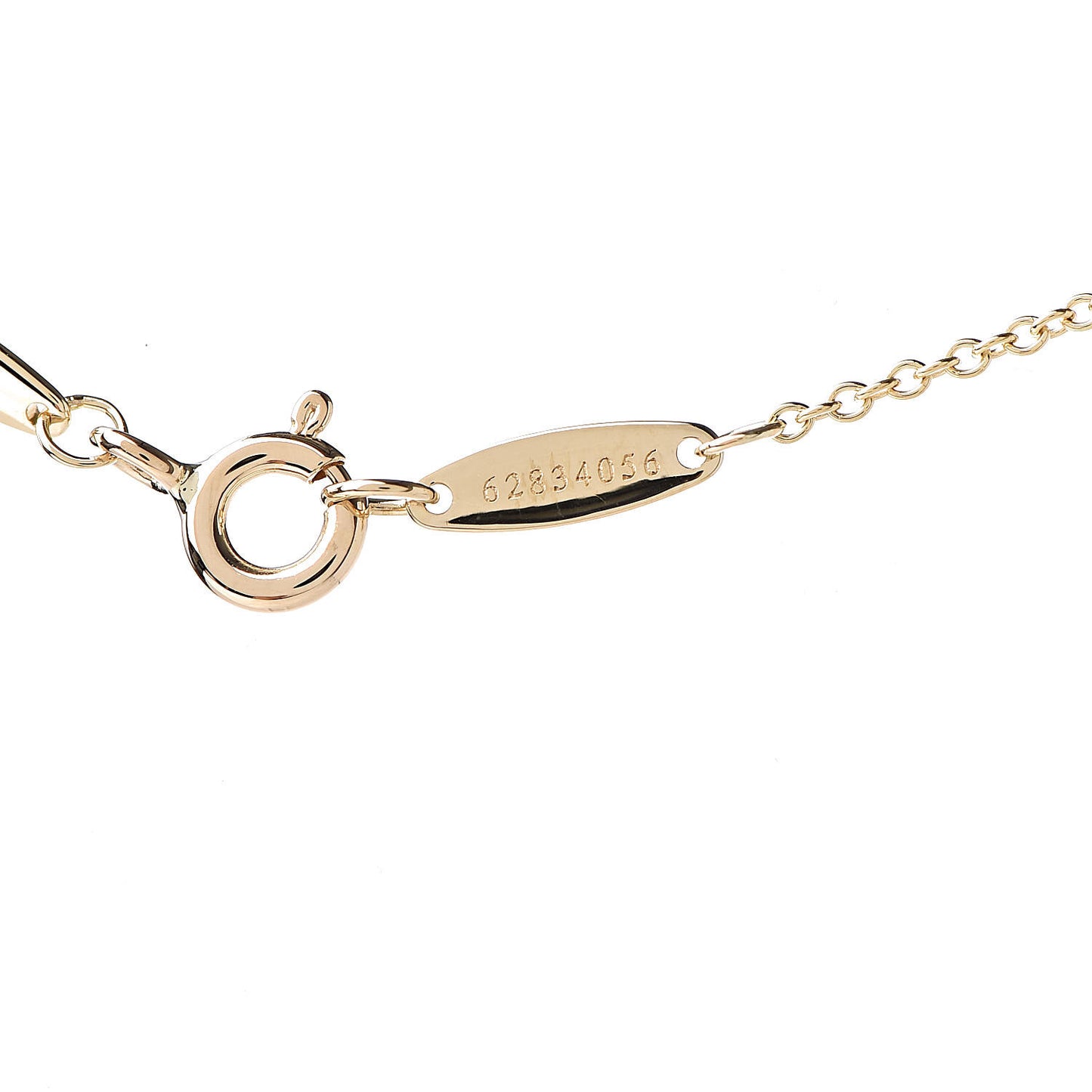 18K Yellow Gold Diamond .20ct Elsa Peretti Diamonds by the Yard Pendant Necklace