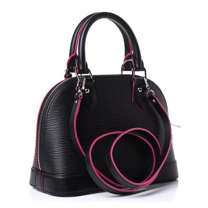 Louis Vuitton Epi Alma BB Black Hot Pink 3 of 11