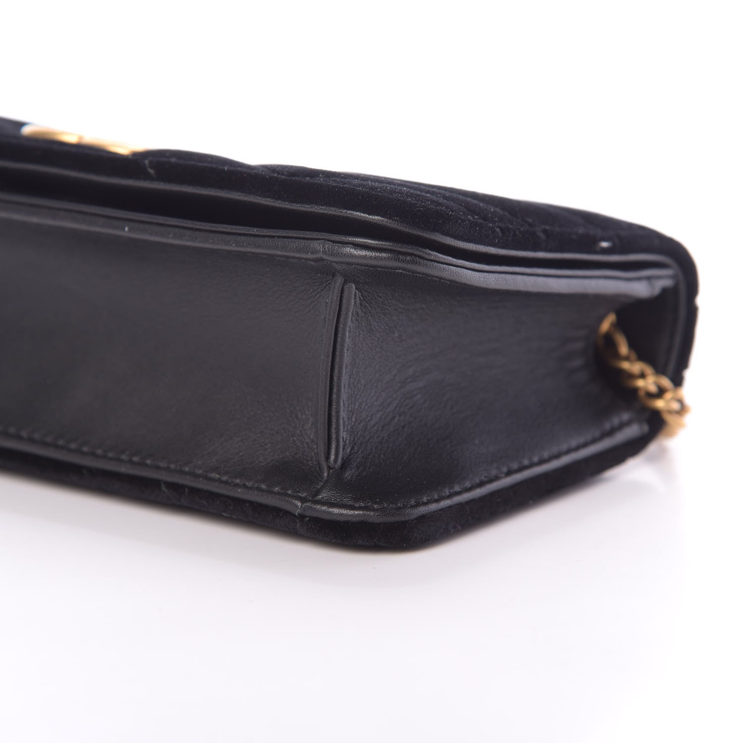 Gucci Velvet Matelasse GG Marmont Mini Bag Black 9 of 10