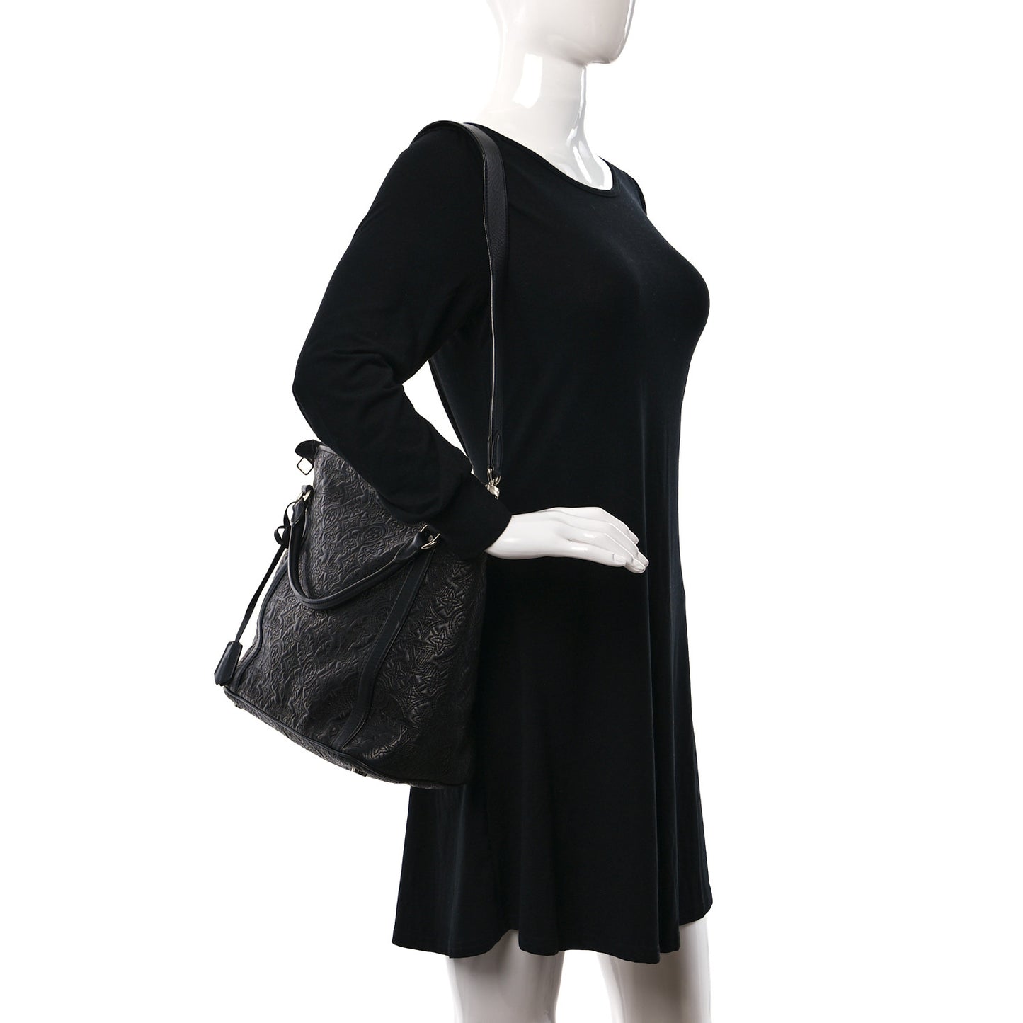 Monogram Lambskin Antheia IXIA PM Black