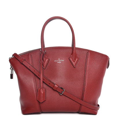 Louis Vuitton Cuir Taurillon Soft Lockit PM Griotte 1 of 8