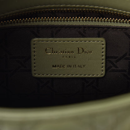 Christian Dior Lambskin Cannage Small My ABCDior Lady Dior Army Green 6 of 8
