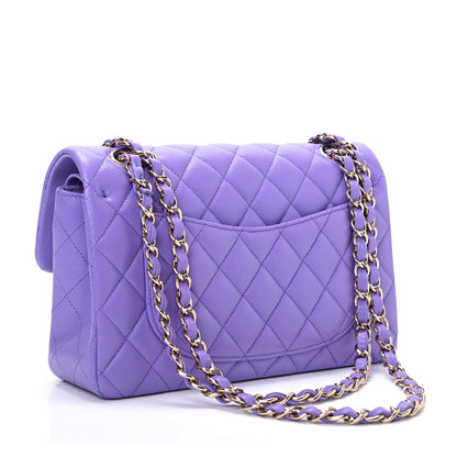 Chanel Caviar Quilted Small Double Flap Purple 3 of 10