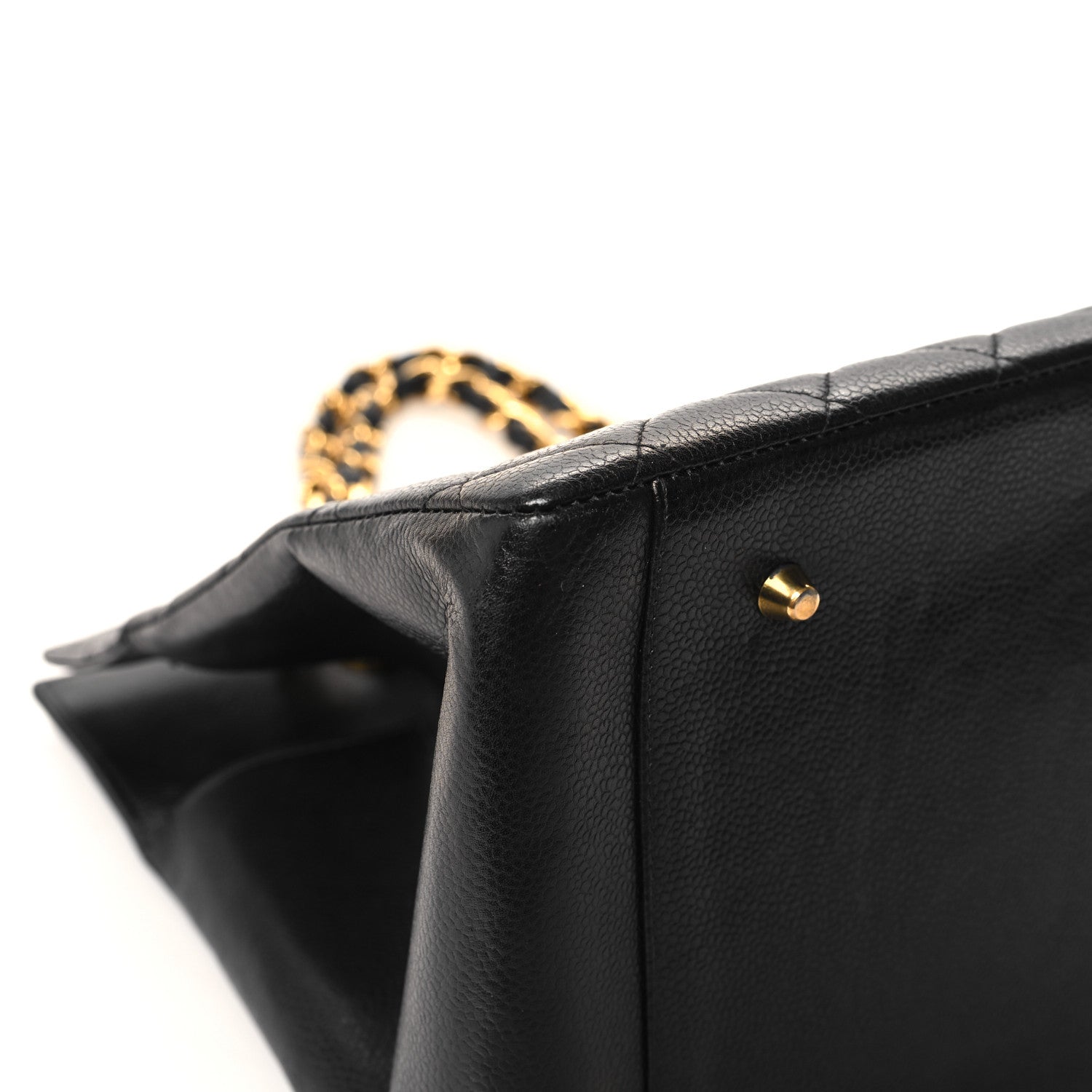 Chanel Caviar Quilted Grand Timeless Tote GTT Black 9 of 12