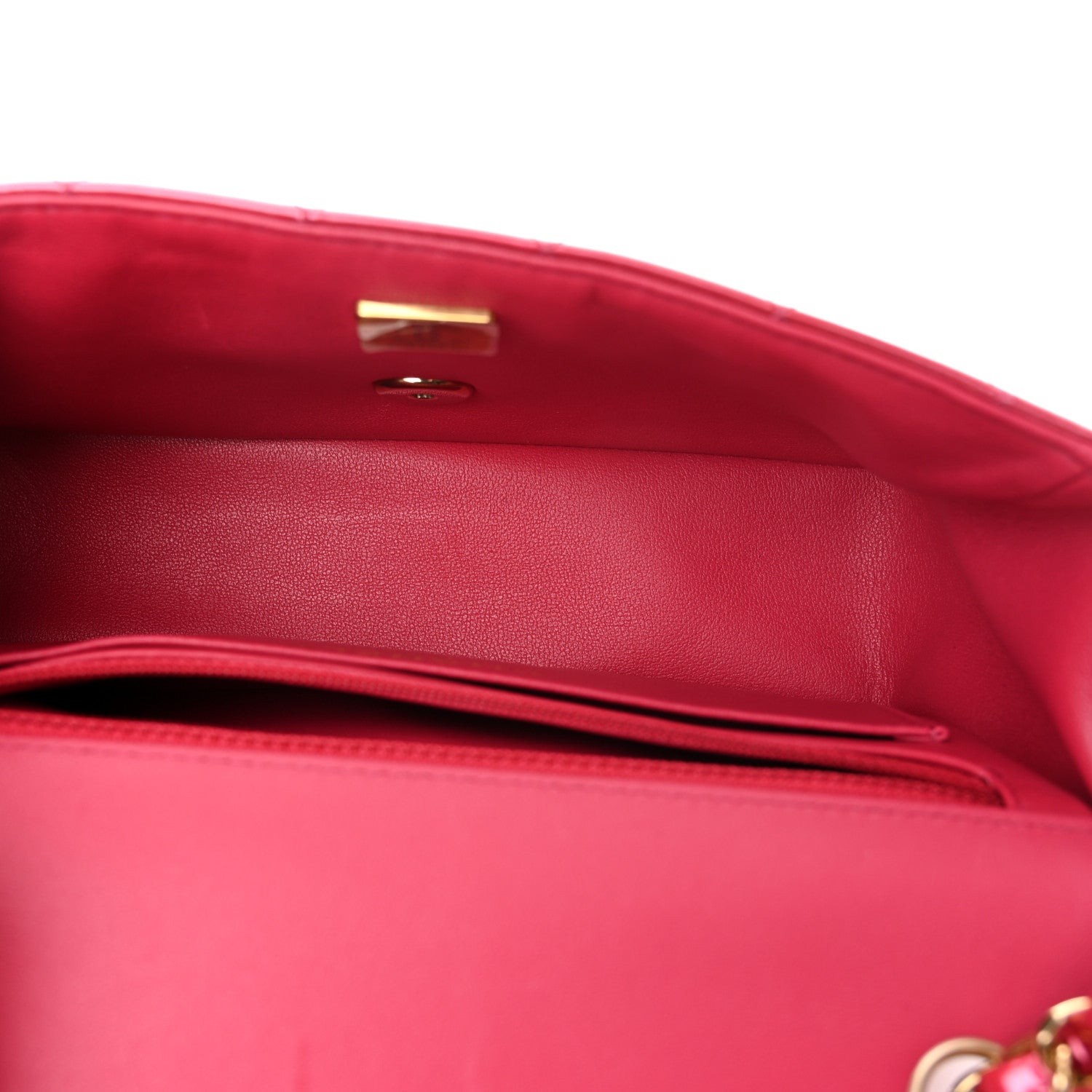 Chanel Shaded Patent Calfskin Quilted Mini Rectangular Flap Pink Dark Pink 5 of 12