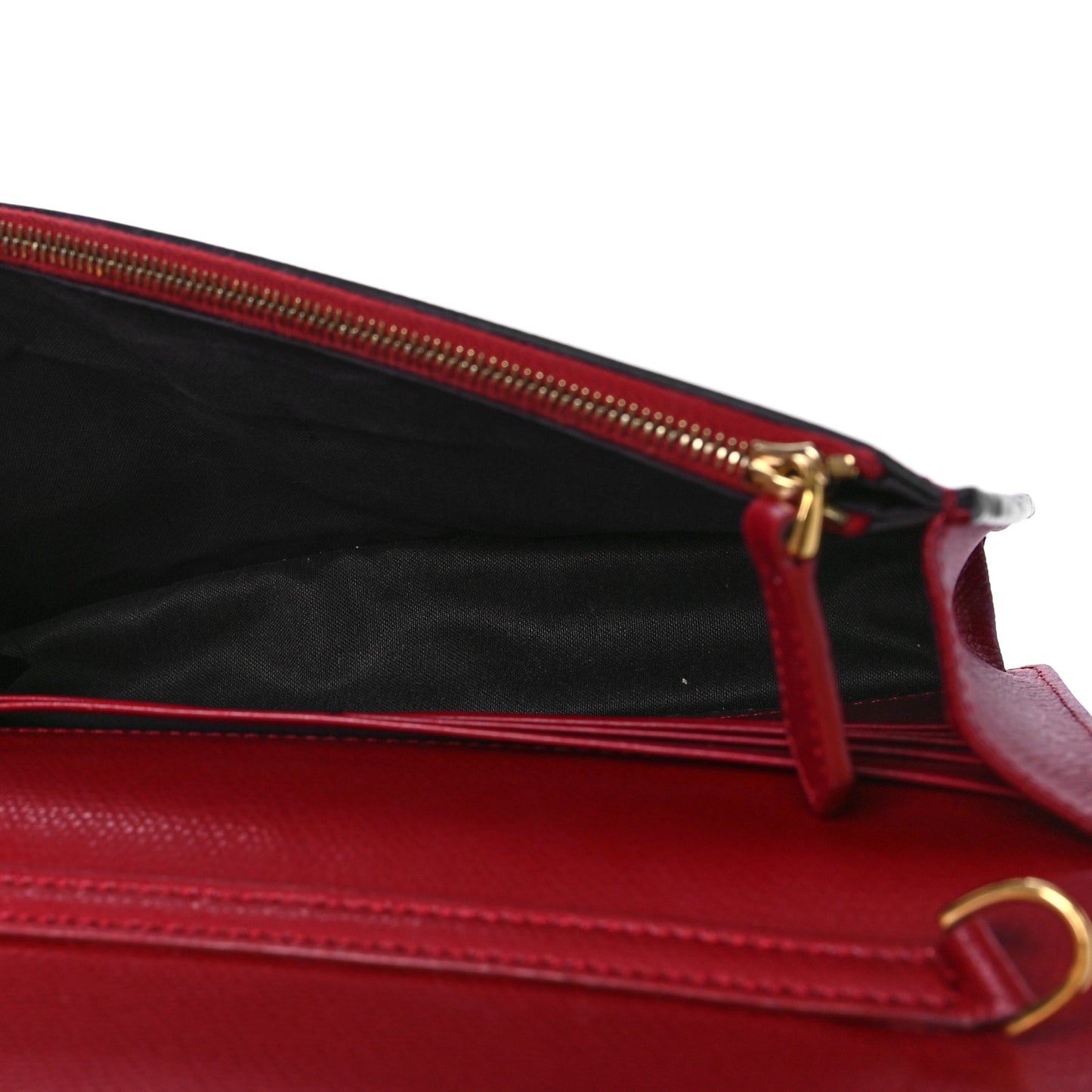 Vitello Cruise F is Fendi FF 1974 Embossed Medium Envelope Wallet On Chain Fragola Maya Black