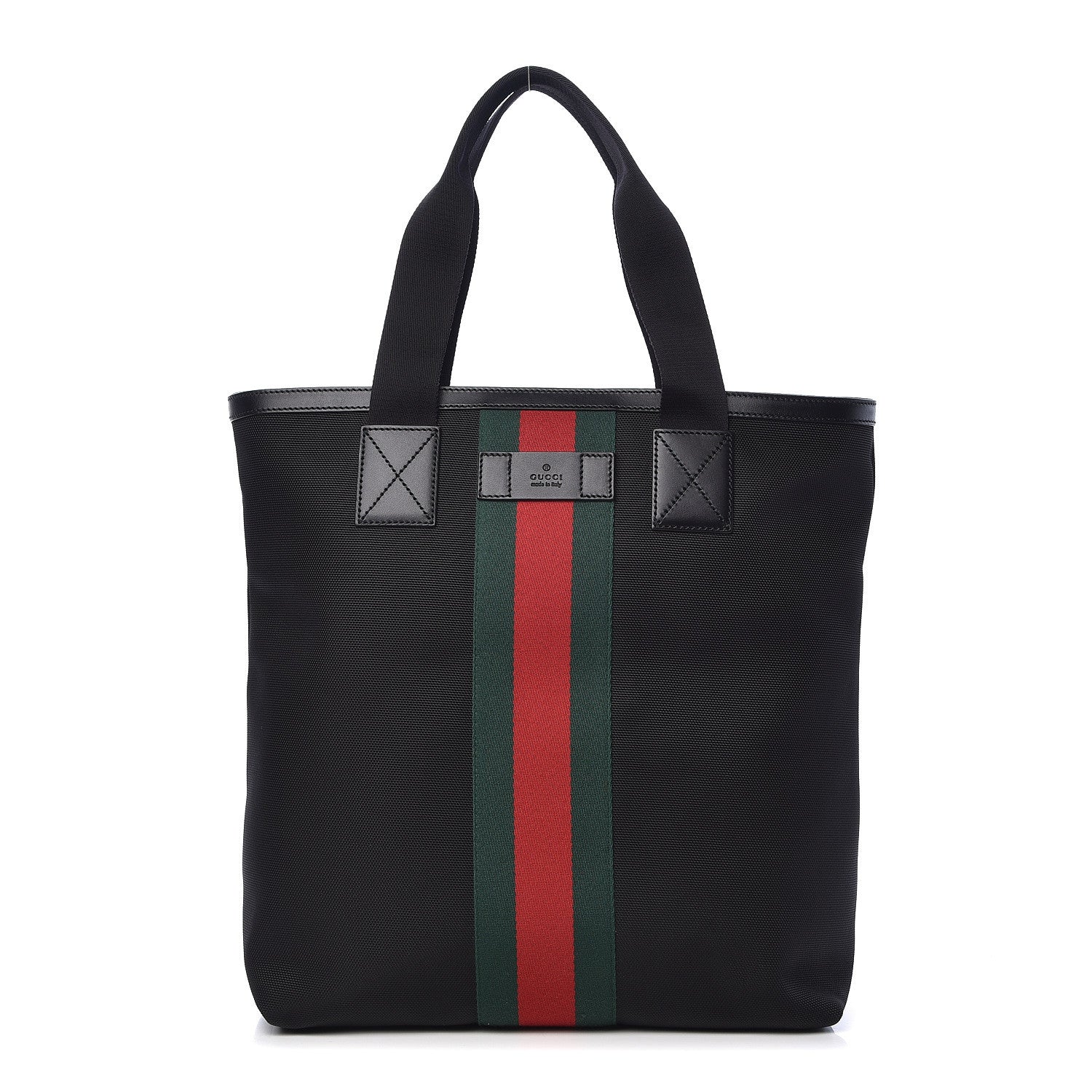 Gucci Techno Canvas Web Vertical Tote Black 1 of 10