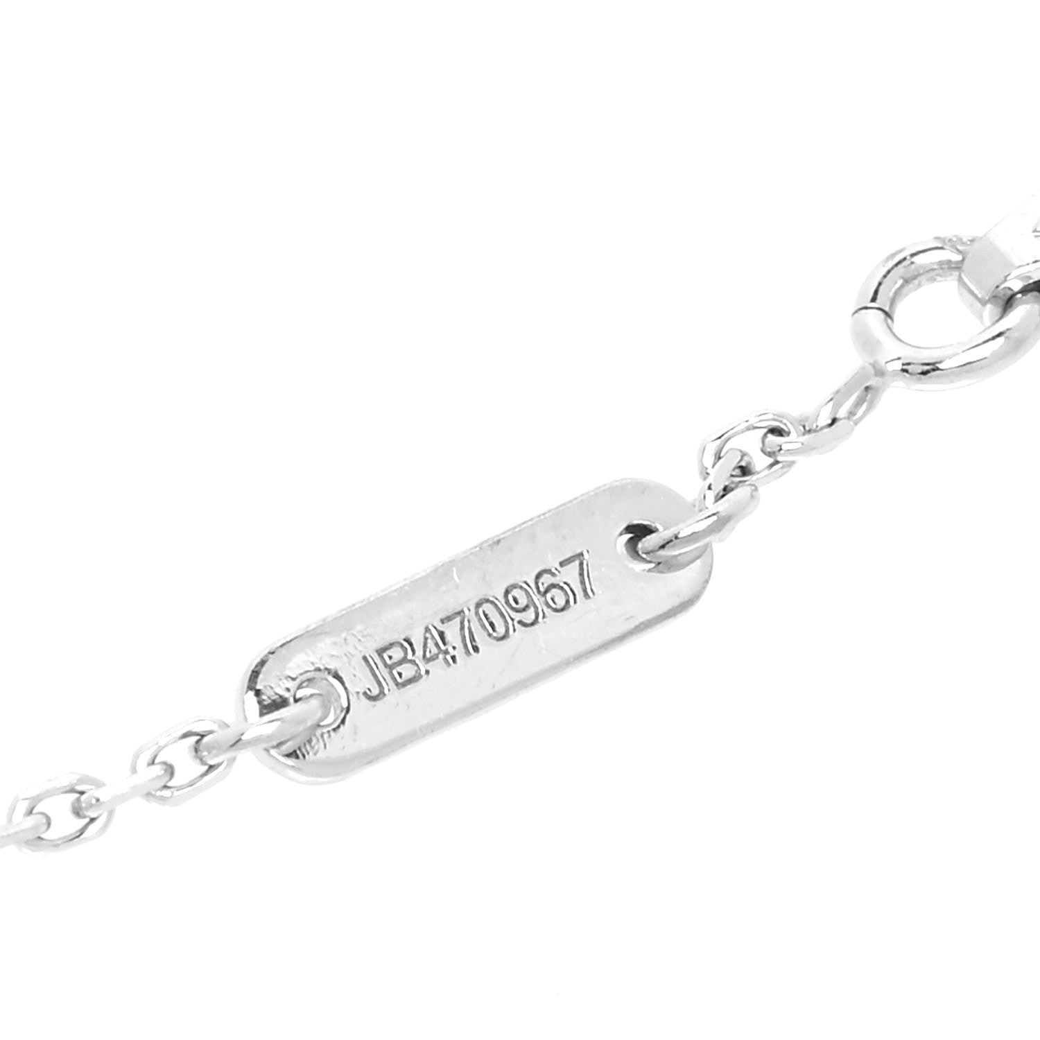 Van Cleef & Arpels 18K White Gold Diamond Mini Frivole Bracelet 5 of 6