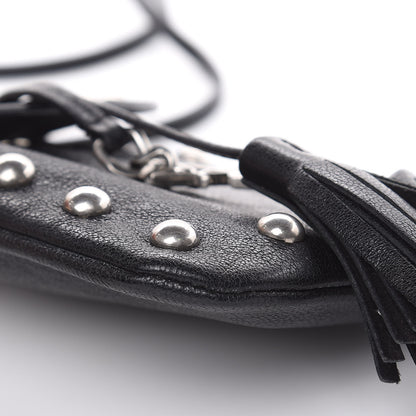 Saint Laurent Sheepskin Studded Toy Anita Crossbody Black 8 of 10