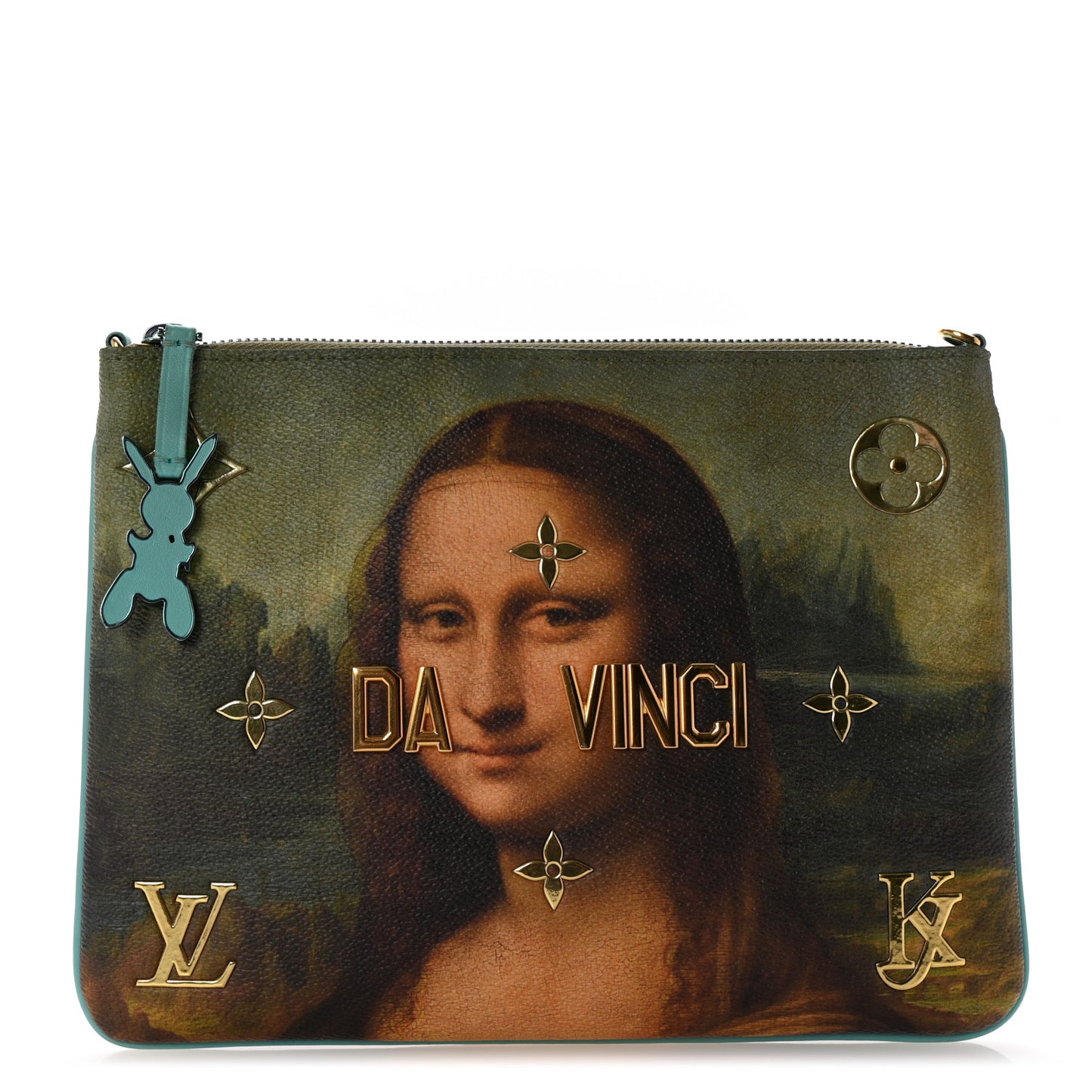 Masters Da Vinci Pochette Clutch Vert D'eau