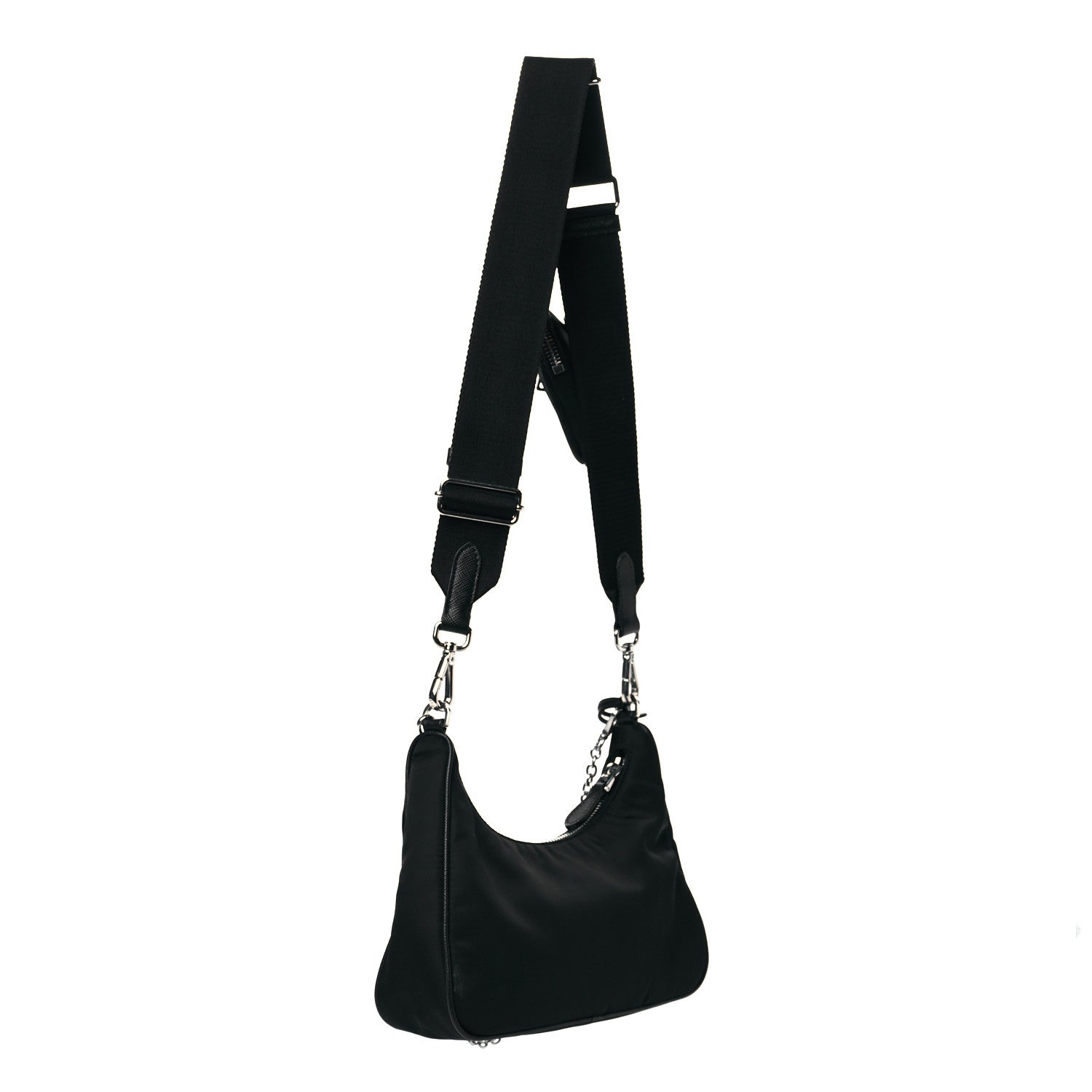 Prada Nylon Re-Edition 2005 Shoulder Bag Black 3 of 12