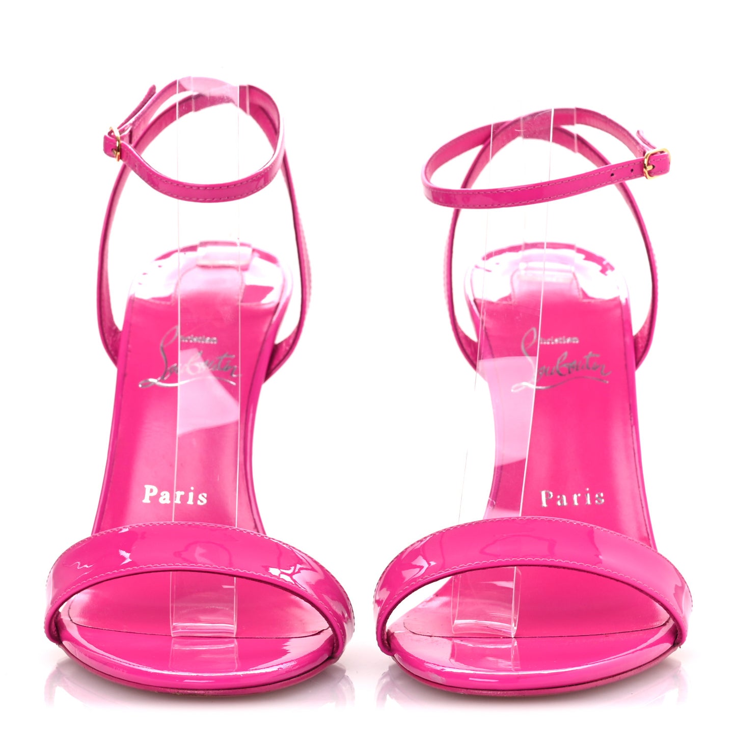 Patent Glossy Lipgloss Queen 100 Sandals 39.5 Fuchsia