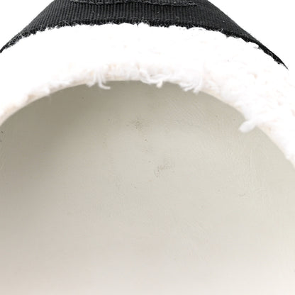 Chanel Tweed Grosgrain Cap Toe CC Pumps 37 White Black 10 of 12