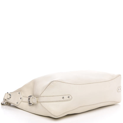 Prada Vitello Daino Hobo Bianco 4 of 12