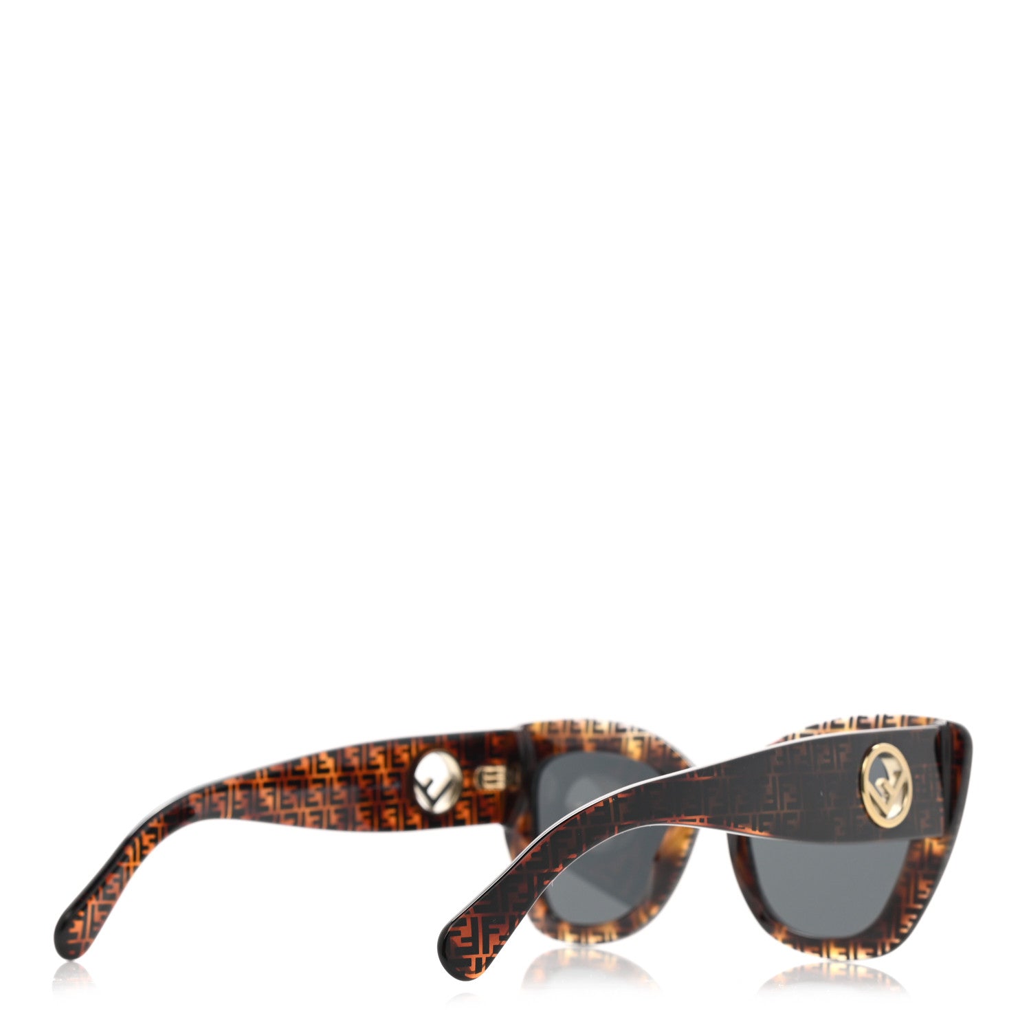 Fendi Acetate F is Fendi FF 51mm Cat Eye Sunglasses 0327/S Tortoise Camouflage 4 of 7