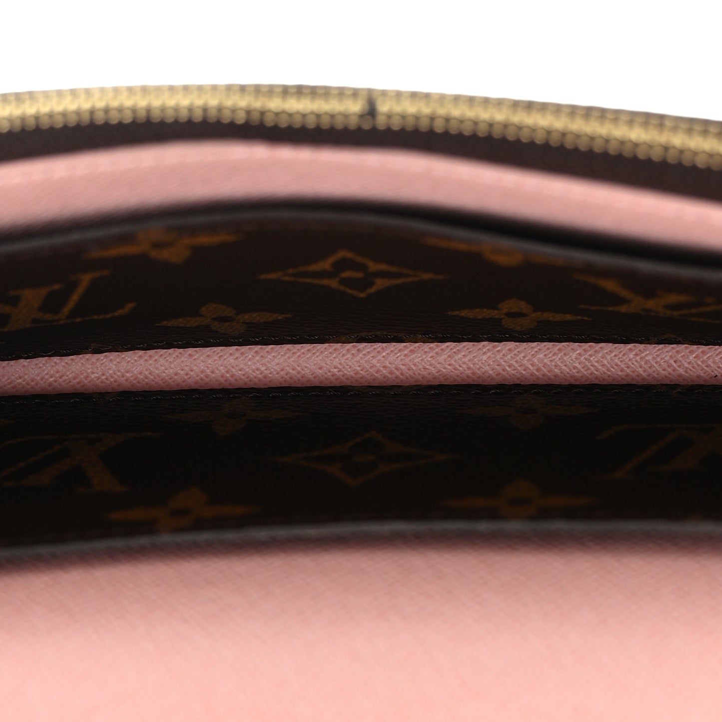 Monogram Emilie Wallet Rose Ballerine