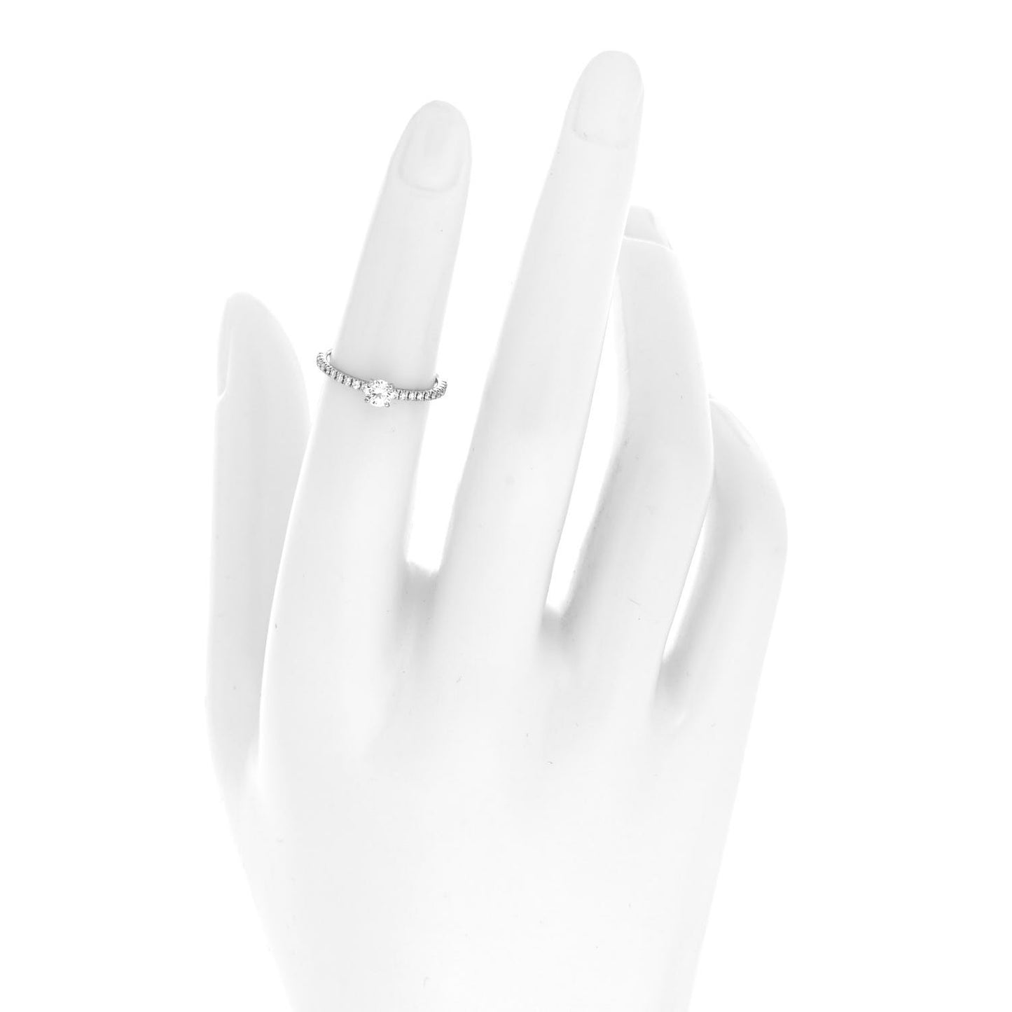 Platinum Diamond .19ct Etincelle De Cartier Solitaire Engagement Ring 48 4.5