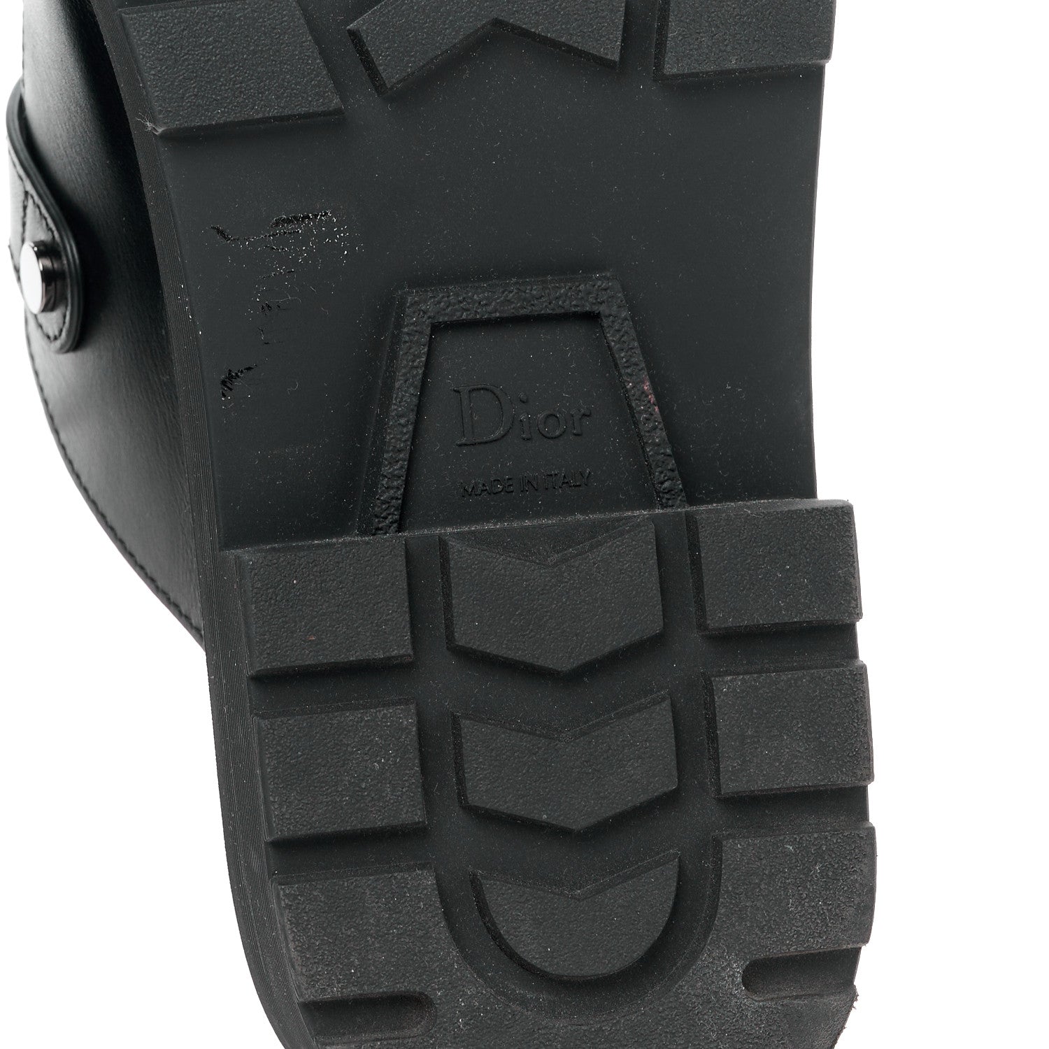 Christian Dior Calfskin Diorquake Buckled Lug Sole 15mm Clogs 41 Black 6 of 10