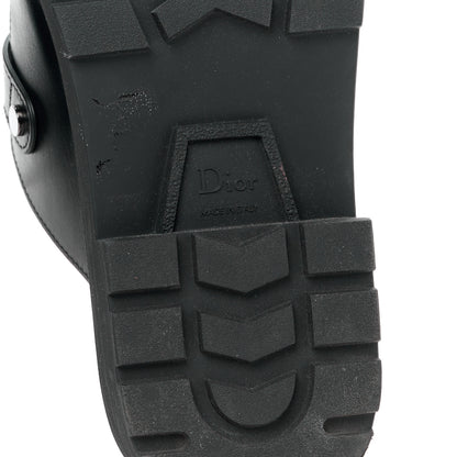 Christian Dior Calfskin Diorquake Buckled Lug Sole 15mm Clogs 41 Black 6 of 10