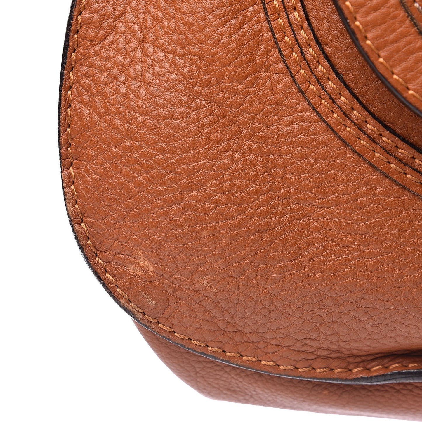 Calfskin Large Marcie Satchel Tan
