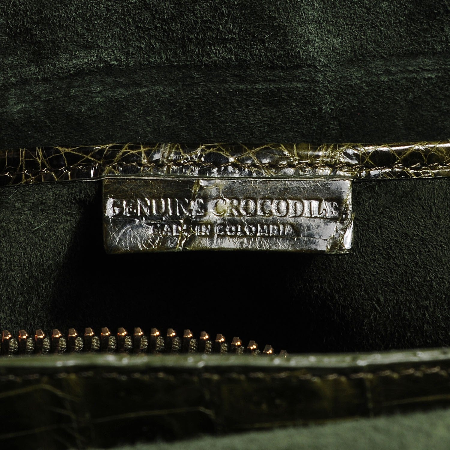 Nancy Gonzalez Crocodile Flap Shoulder Bag Olive 7 of 7