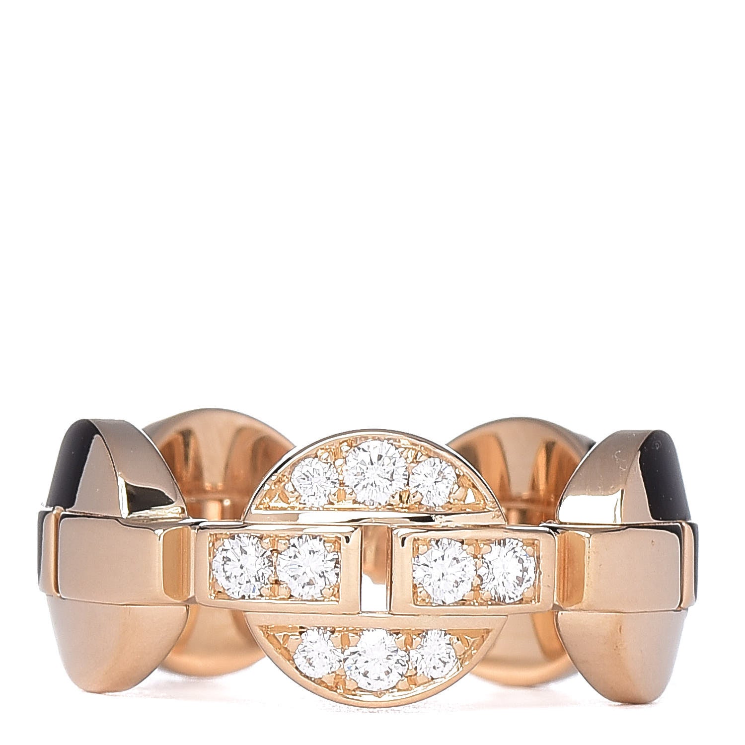 Cartier 18K Yellow Gold Diamond Himalia Ring 52 6 1 of 6
