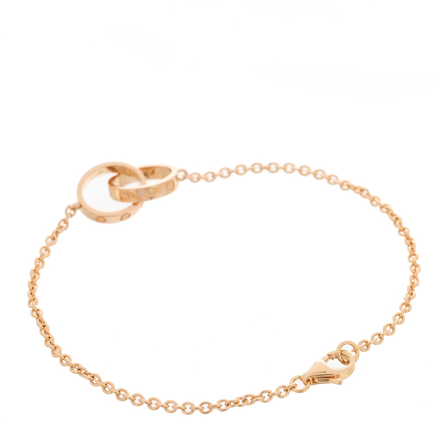 18K Pink Gold Interlocking LOVE Bracelet
