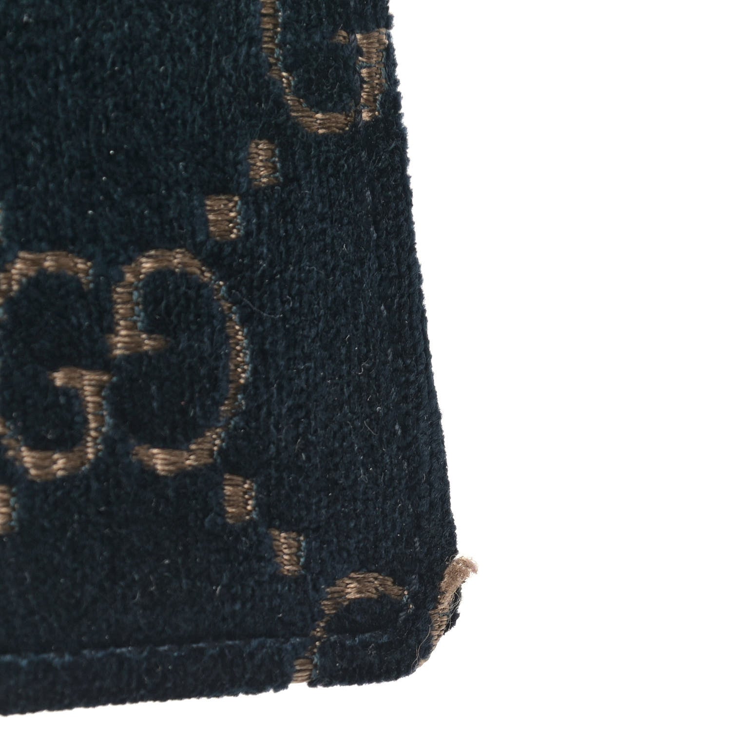 Gucci Velvet GG Monogram Super Mini Dionysus Shoulder Bag Blue Beige Black 9 of 14