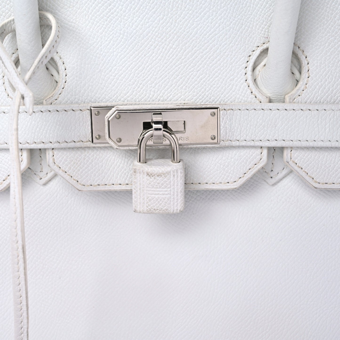 Epsom Birkin 35 White