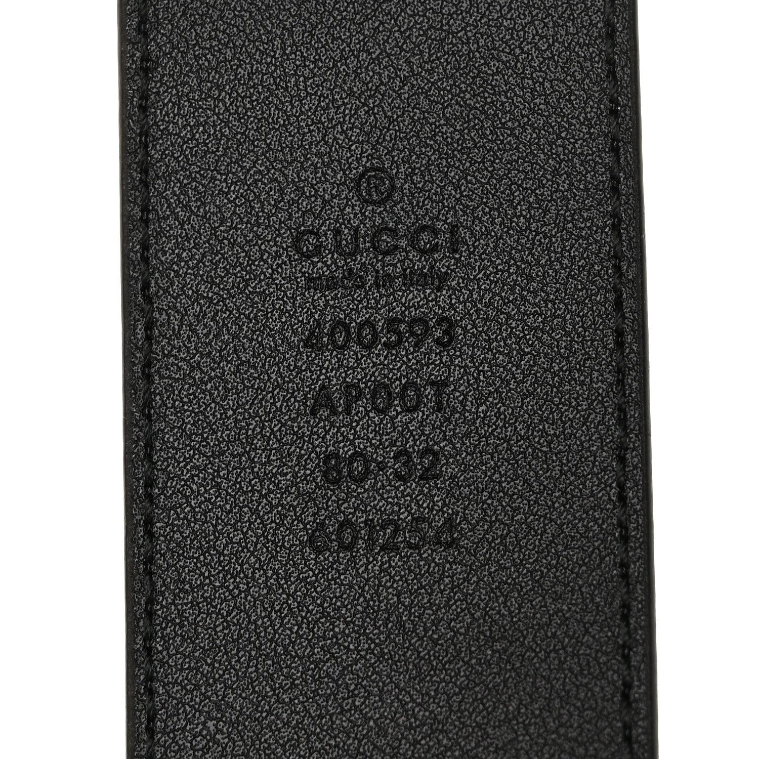 Gucci Calfskin Double G 40mm Belt 80 32 Black 3 of 4