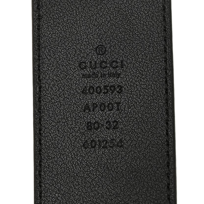 Gucci Calfskin Double G 40mm Belt 80 32 Black 3 of 4