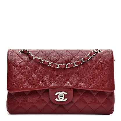 Chanel Caviar Quilted Medium Double Flap Burgundy 1 of 11